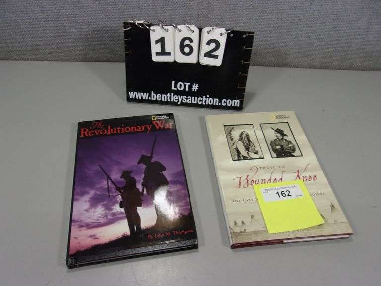 LOT (2 BOOKS) WOUNDED KNEE, THE REVOLUTIONARY WAR Bentley