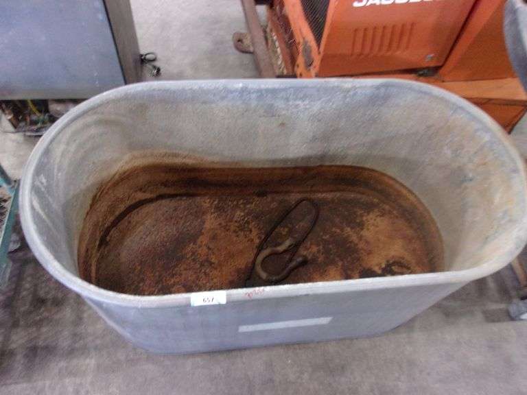GALVANIZED METAL WATER TROUGH Bentley & Associates, LLC
