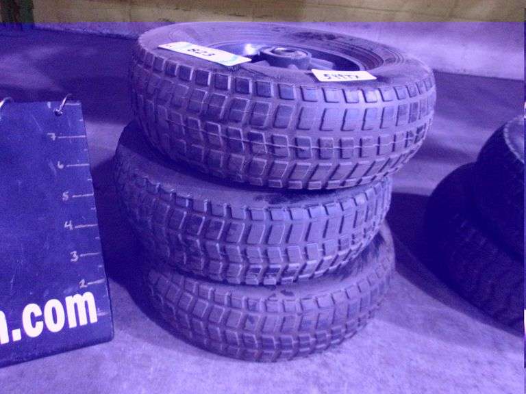 BLACK HARD PNEUMATIC DOLLY WHEELS (3X MONEY) Bentley & Associates, LLC