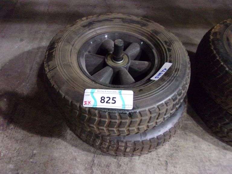 BLACK HARD PNEUMATIC DOLLY WHEELS (2X MONEY) Bentley & Associates, LLC