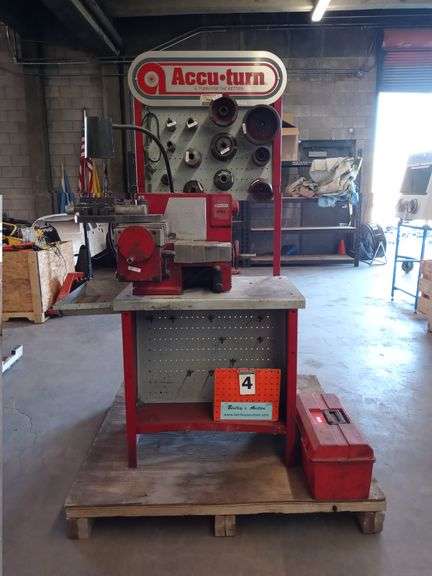 ACCU TURN 8944 BRAKE LATHE W TOOLING Bentley Associates LLC