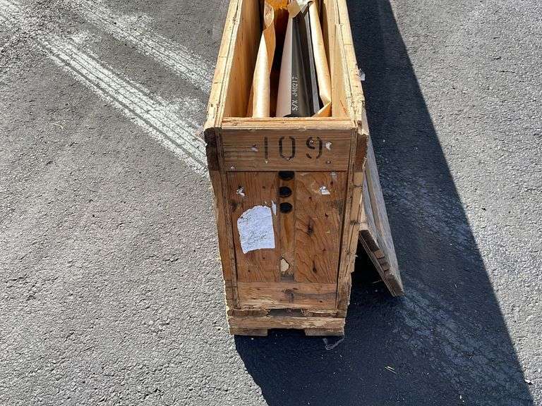 NEW IN CRATE AGUSTA WESTLAND HELICOPTER ROTOR BLADE 709010301109, IN WOODEN CRATE