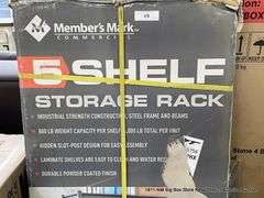 MEMBERS MARK 5-SHELF STORAGE RACK - Bentley & Associates, LLC