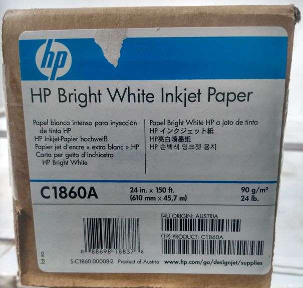 HP ROLL PRINTER PAPER AS IS Bentley & Associates, LLC