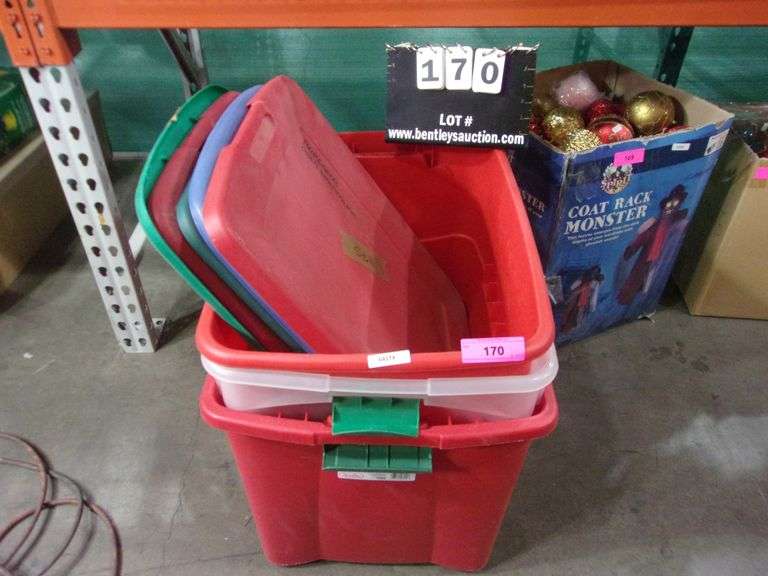 PLASTIC CHRISTMAS STORAGE BINS Bentley & Associates, LLC