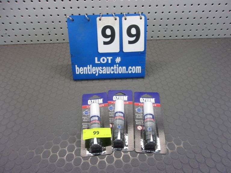 LOT 3 OZIUM SMALL AIR FRESHENER AEROSOL CANS THAT NEW CAR SMELL