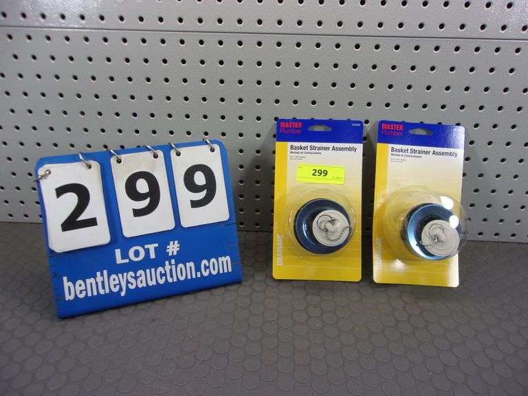 MASTER PLUMBER BASKET STRAINER ASSEMBLIES (2X MONEY) Bentley