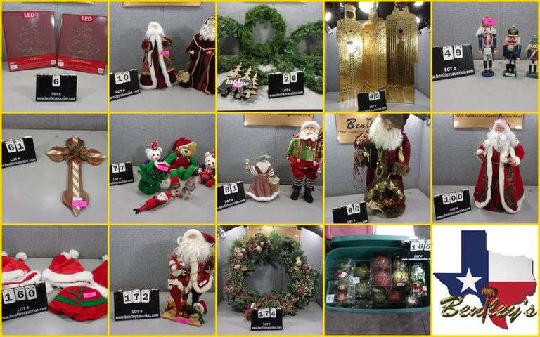 1825-TX Christmas & Holiday Decorations Online Auction