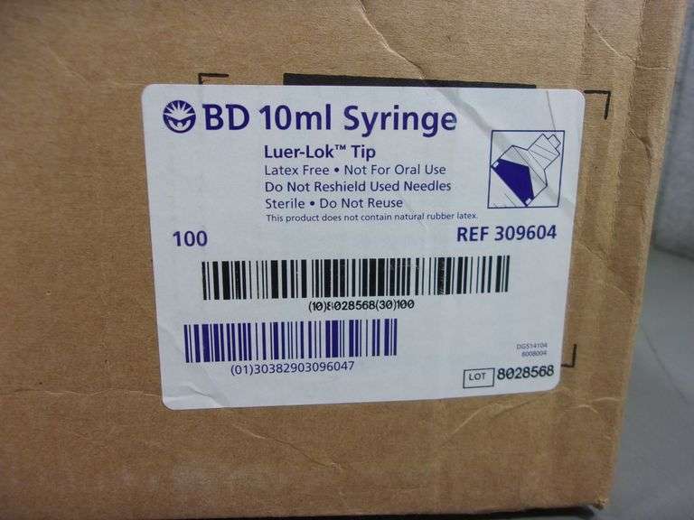 BD SYRINGE 100ML SYRINGE TIPS Bentley & Associates, LLC