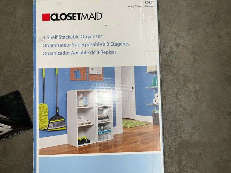 CLOSETMAID 8987 3SHELF STACKABLE ORGANIZER Bentley & Associates, LLC