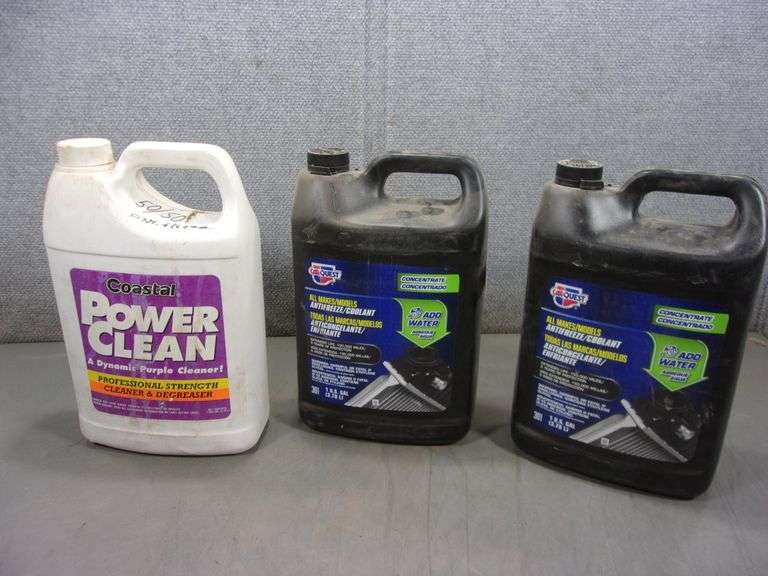 COASTAL POWER CLEAN, PURPLE CLEANER, 2CARQUEST ANTIFREEZE COOLANT