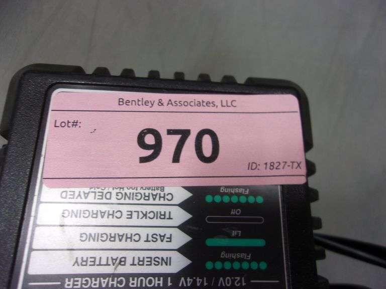 PORTER CABLE BATTERY CHARGER Bentley & Associates, LLC
