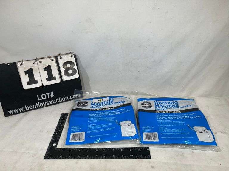 HARVEY WASHING MACHINE HOT OR COLD REPLACEMENT HOSE KIT (2X MONEY