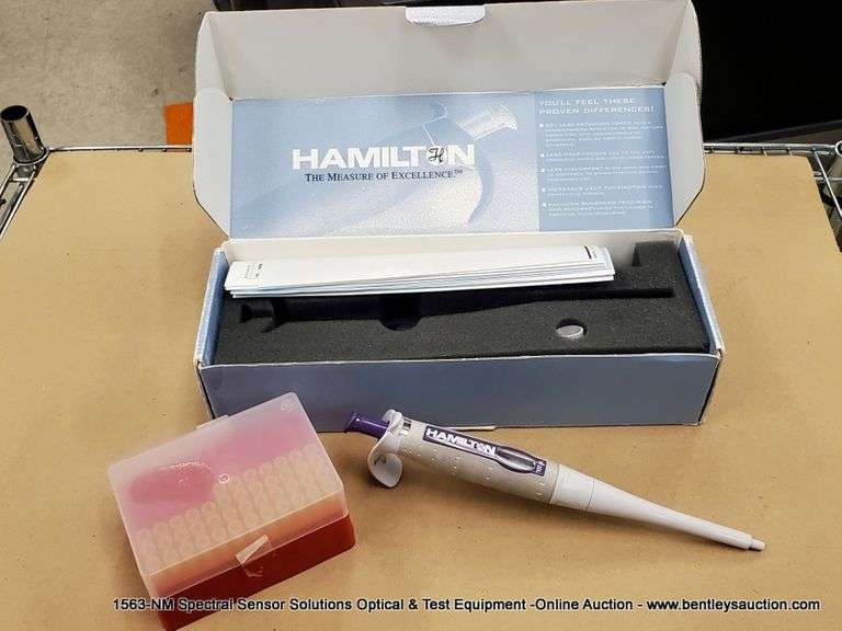 HAMILTON ADJUSTABLE PIPETTES Bentley & Associates, LLC