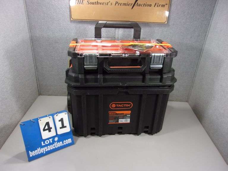 TACTIX MODULE MOBILE STORAGE SYSTEM 2 PC SET **SOME PLASTIC DAMAGE