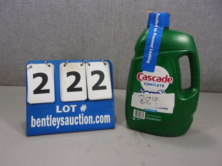 CASCADE COMPLETE OXY DISHWASHER DETERGENT 125 OZ BOTTLE Bentley