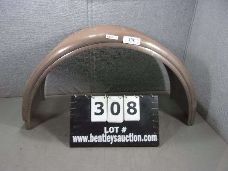 PRESSED STEEL TRAILER WHEEL/COVERS/FENDERS (2X MONEY) Bentley