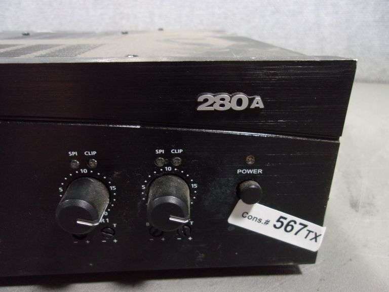 CROWN 280A 2CHANNEL POWER AMPLIFIER Bentley & Associates, LLC