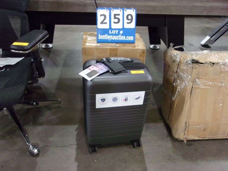 MEMBERS MARK HARDSIDE CARRY ON SUITCASE DARK GREY Bentley