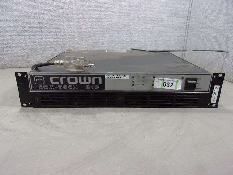 CROWN COMTECH 210 POWER AMPLIFIER Bentley & Associates, LLC