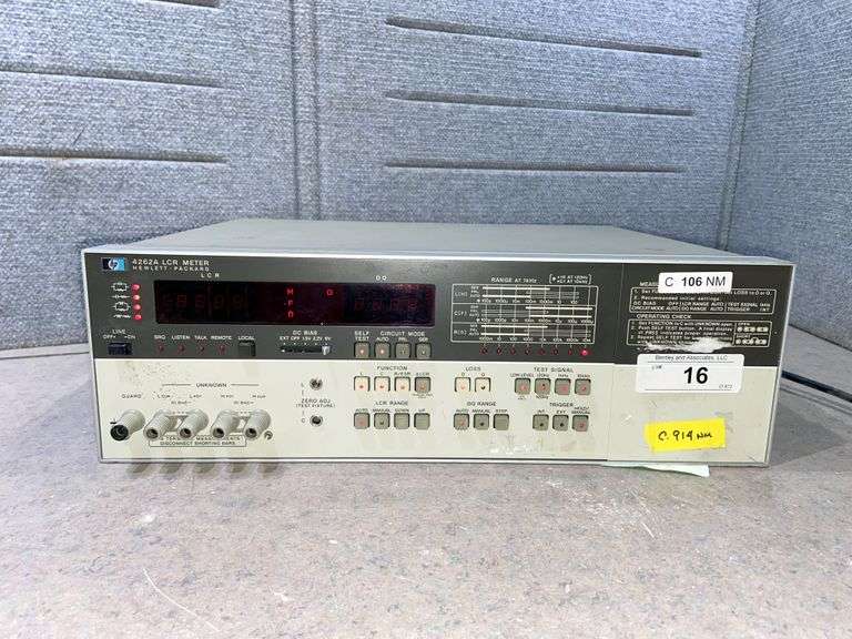 HP 4262A LCR METER Bentley & Associates, LLC