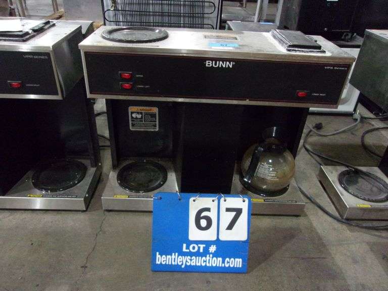 BUNN VPS SERIES COMMERCIAL COFFEE MAKER SINGLE BREW W/ 2 WARMERS