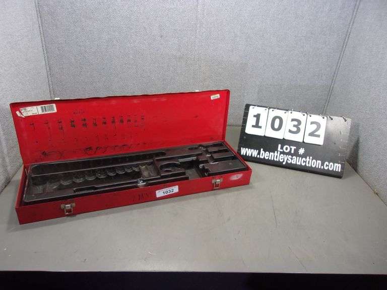 PROTO RED METAL SOCKET SET TOOL BOX Bentley & Associates, LLC