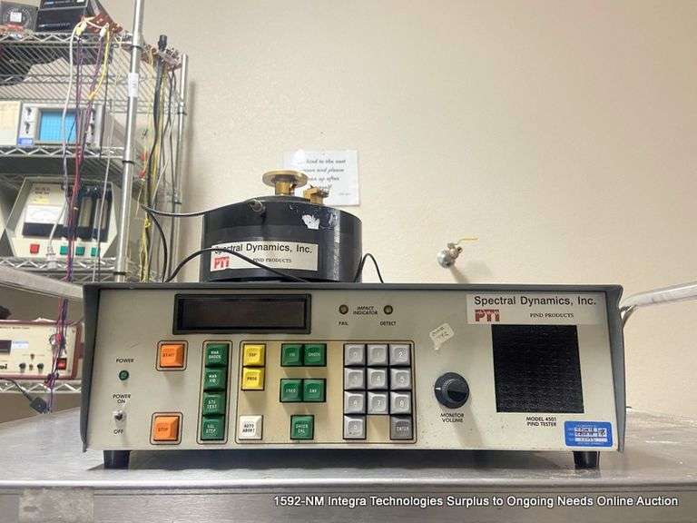 SPECTRAL DYNAMICS MODEL 4501 PIND TESTER W/ HEAD Bentley & Associates