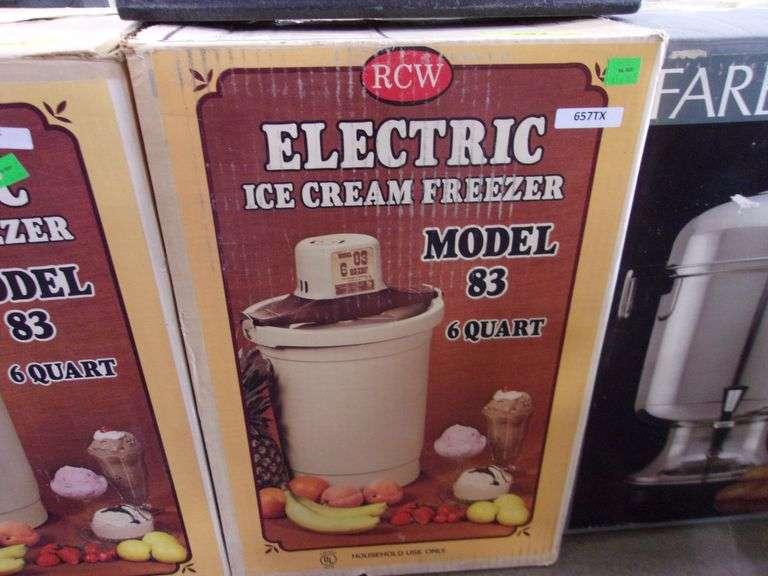 RCW ELECTRIC ICE CREAM FREEZER, 6 QT. MODEL 83 Bentley & Associates, LLC