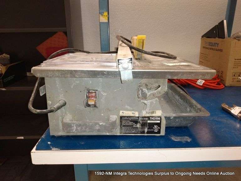 WORKFORCE WET TILE SAW, MODEL THD550 Bentley & Associates, LLC