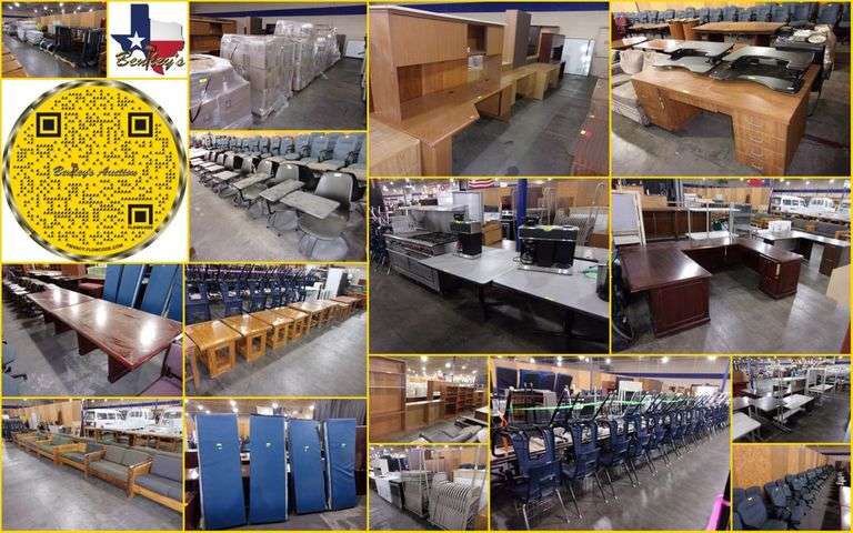 1719-TX Office Furniture & Restaurant Equipment Online Auction