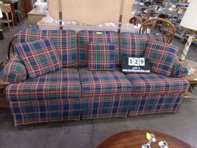 LAZYBOY HIDEABED COUCH W/ 3 PILLOWS ROYAL COLORS Bentley