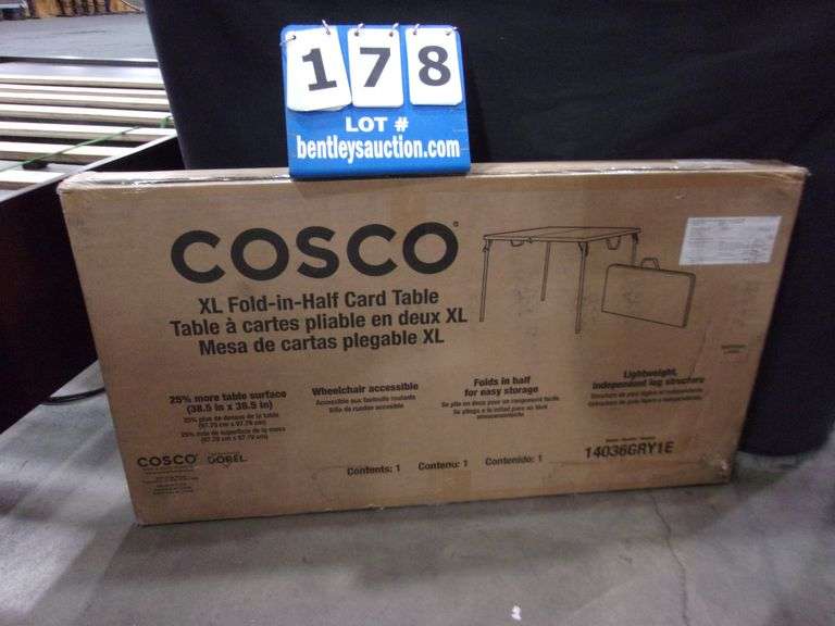 COSCO XL FOLDINHALF CARD TABLE Bentley & Associates, LLC