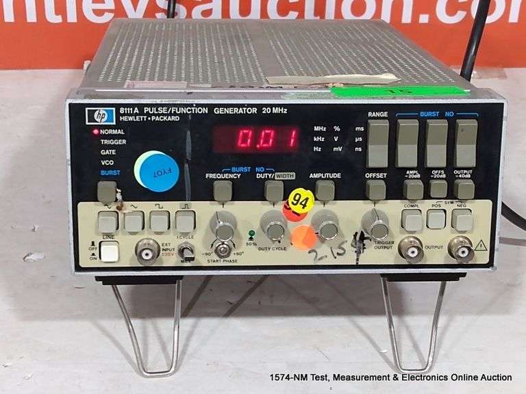 HP 8111A PULSE/FUNCTION GENERATOR Bentley & Associates, LLC