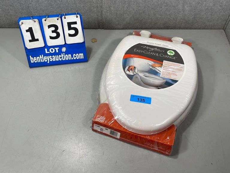 MAYFAIR ELONGATED EASY CLEAN & CHANGE TOILET SEAT WHITE Bentley & Associates, LLC