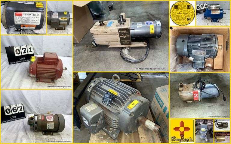 1723-NM Electrical Motors Online Auction