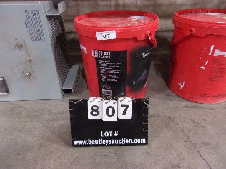 HILTI CP 637 340645 FIRESTOP MORTAR 5 GAL. BUCKET Bentley