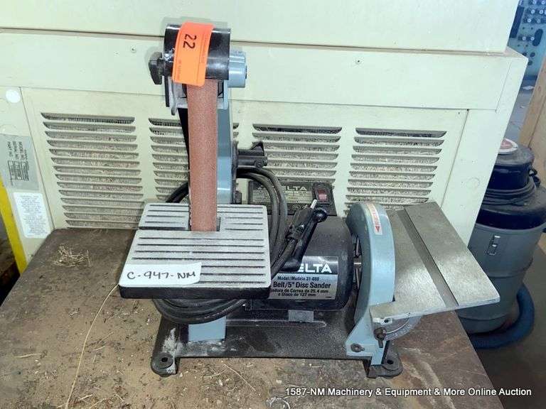 DELTA 1" BELT & 5" DISC SANDER Bentley & Associates, LLC