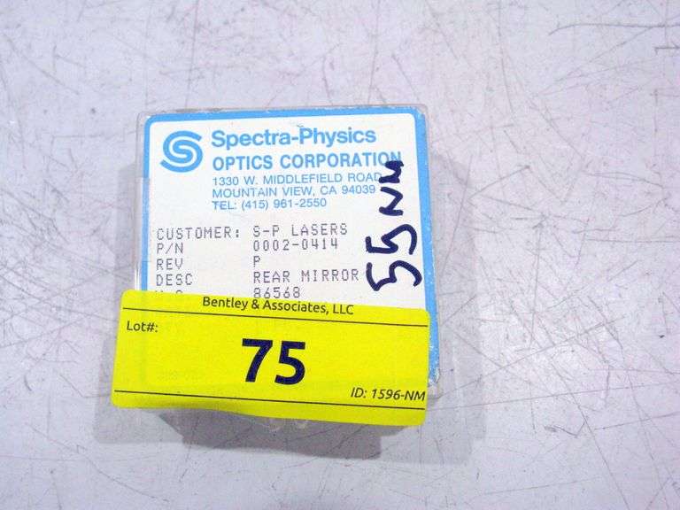 SPECTRA PHYSICS REAR MIRROR Bentley & Associates, LLC