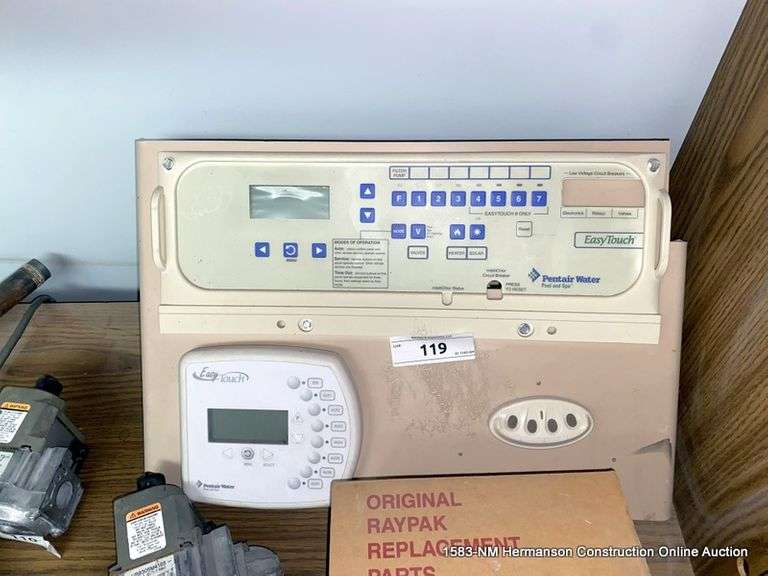 PENTAIR WATER EASY TOUCH INDOOR CONTROL PANEL Bentley & Associates, LLC