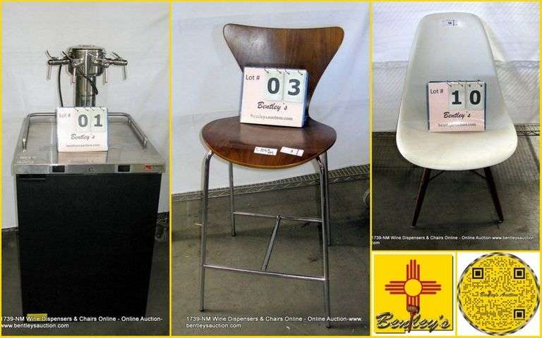 1739-NM Wine Dispensers & Chairs Online Auction