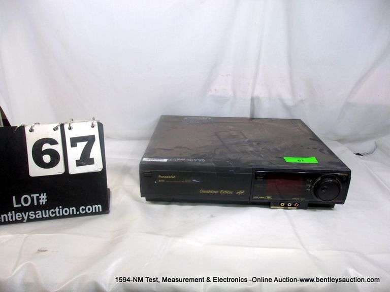 PANASONIC AG1980 VCR USEDAS IS Bentley & Associates, LLC