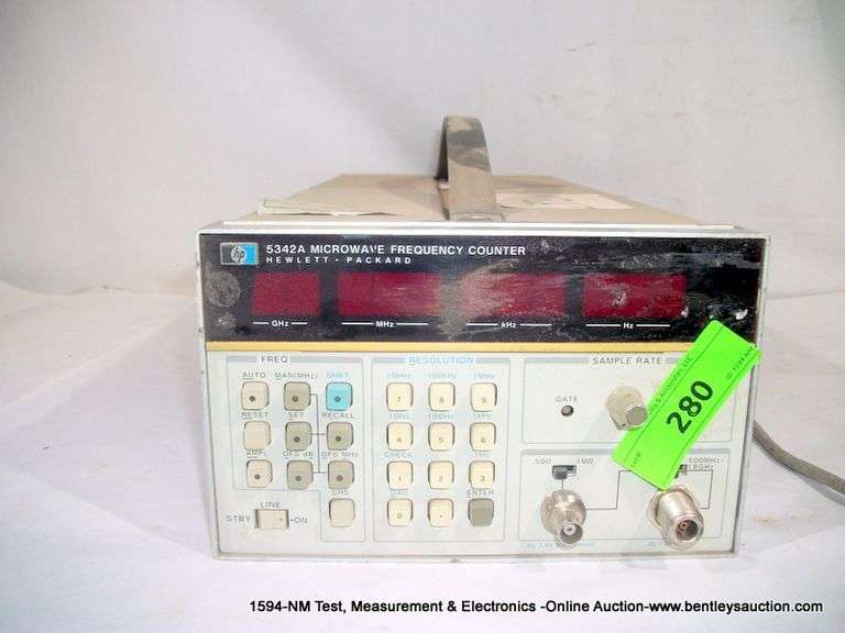 HP 5342A MICROWAVE FREQUENCY COUNTER Bentley & Associates, LLC