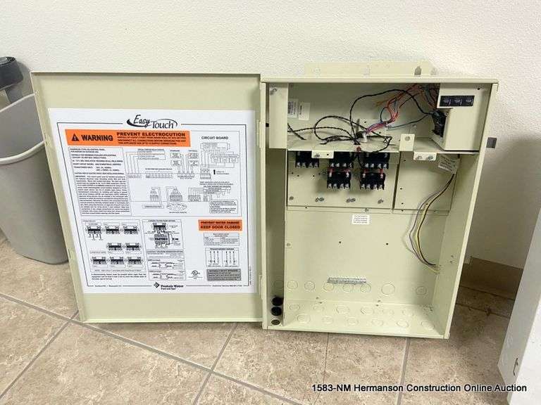 PENTAIR WATER EASY TOUCH ENCLOSURE CONTROL Bentley & Associates, LLC