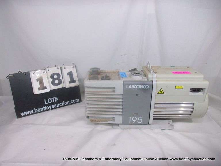 LABCONCO 195 VACUUM PUMP Bentley & Associates, LLC