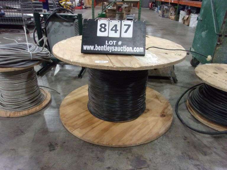 SPOOL OF CAT 5 COMM/ TELEPHONE CABLE 81 LBS GROSS Bentley