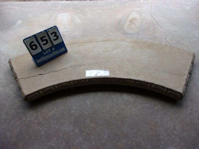 CURVED CONCRETE BENCH TOP TOP ONLY Bentley & Associates, LLC