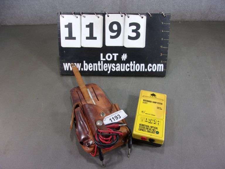 BEHA DISCHARGE LAMP TESTER LT277 IN HOLSTER Bentley & Associates, LLC