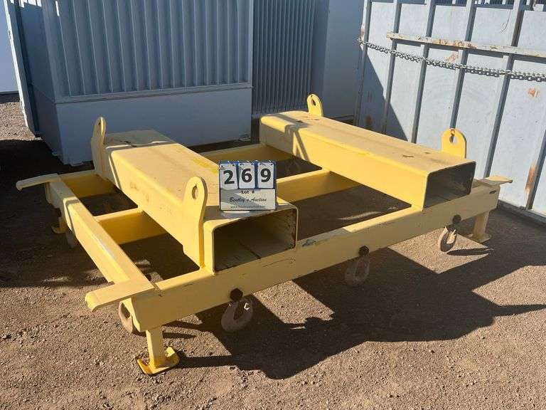 STEEL BEAM LOADING LIFTING FRAME W/ 6 HOOKS - Bentley & Associates, LLC