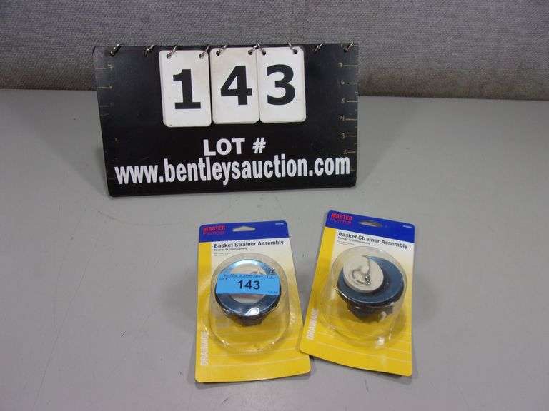 2 MASTER PLUMBER BASKET STRAINER ASSEMBLIES Bentley & Associates, LLC
